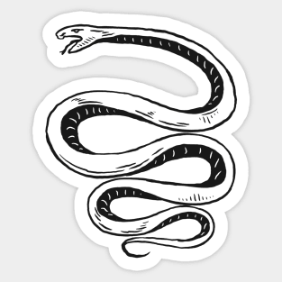 Snake Vintage Drawing Sticker